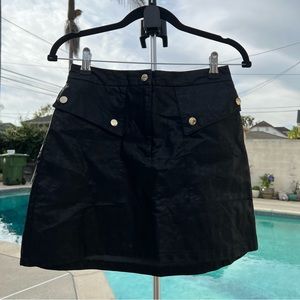 Zara faux leather mini